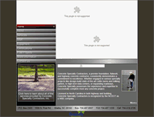Tablet Screenshot of concretespecialtycontractors.com